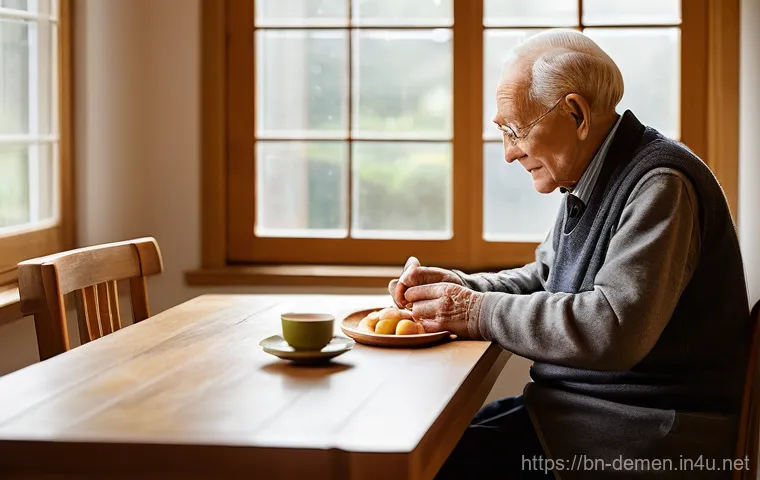 치매관리사 초보자를 위한 가이드 - **Prompt:** A heartwarming scene of an elderly woman with dementia and her adult daughter in a softl...