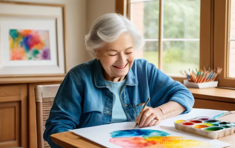 치매관리사 초보자를 위한 가이드 - **Prompt:** A serene and organized kitchen or dining area where an elderly man with dementia is calm...
