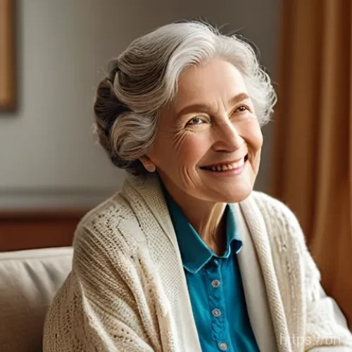 Home 14 치매관리사와 치매 환자 가정 방문 사례 - **Prompt 1: Comfort and Connection in a Familiar Home Environment**
A serene indoor scene featur...