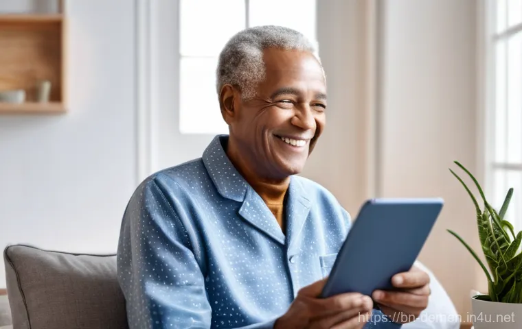 치매관리사와 치매 환자 가정 방문 사례 - **Prompt 1: Comfort and Connection in a Familiar Home Environment**
    A serene indoor scene featur...