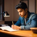 Home 7 치매관리사 이론 시험 대비 방법 - **Prompt 1: Focused Study Session**
"A young adult, male or female, of South Asian descent, sitt...