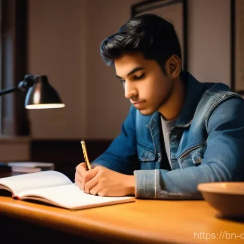 Home 1 치매관리사 이론 시험 대비 방법 - **Prompt 1: Focused Study Session**
"A young adult, male or female, of South Asian descent, sitt...